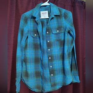 Women's Small Blue Flannel